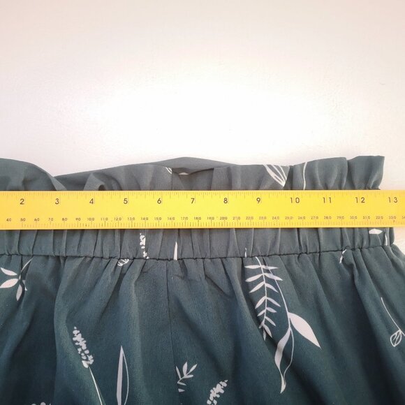 Shein Ladies Size Medium Elastic & Tie Waist Leaf Lightweight Palazzo Pants - Picture 6 of 8